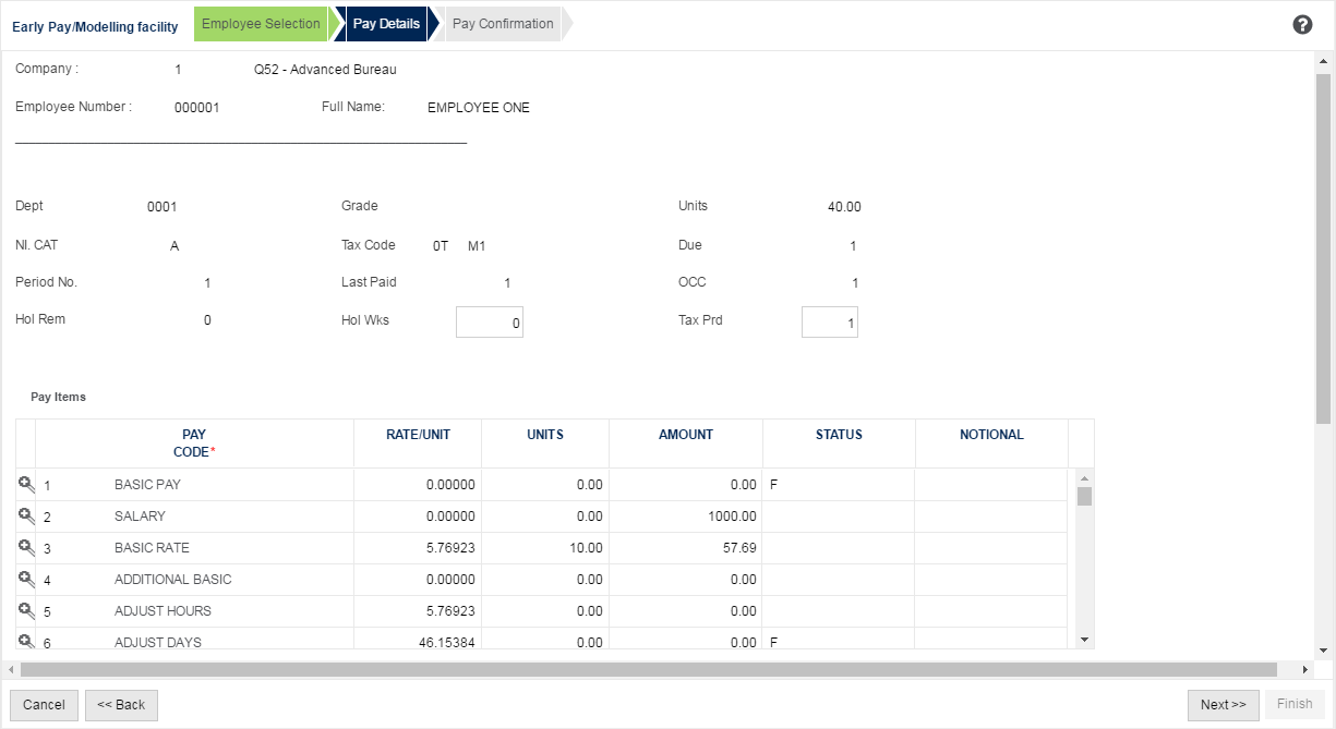 Pay Details